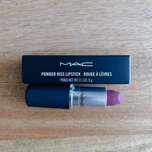 Mac Lipstick Powder Kiss Lipstick 305 Burning Love - Picture 4 of 15